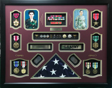 United States Nurse Corps LTC Shadow Box Display