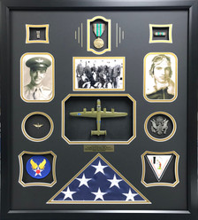 World War II Co-Pilot Shadow Box Display Frame