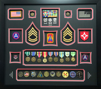  United States Army Shadow Box Display