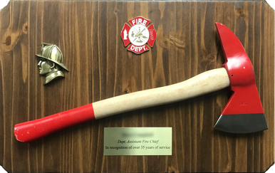 Assistant Fire Chief Retirement Display