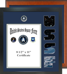 15" x 16" Space Force Certificate Photo Font Frame