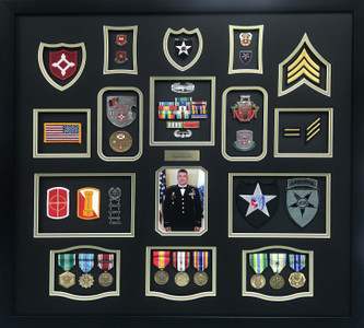 Army Sergeant Shadow Box Display Frame
