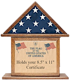 Flag and Certificate Display Stand