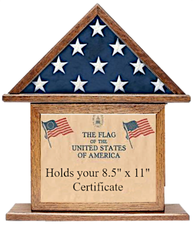 Flag and Certificate Display Stand