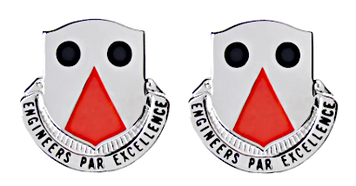 Army crest - 980th Engineer Battalion - Motto Engineers Par Excellance