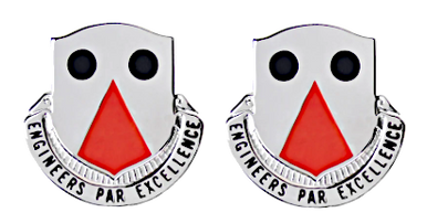 Army crest - 980th Engineer Battalion - Motto Engineers Par Excellance