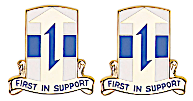 Army crest -  21st Sustainment Command - First In Support