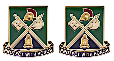 Army crest - 143rd Military Police Battalion Motto  - Protect With Honor