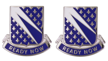 Army crest - 89th Cavalry Regiment Motto - Ready Now