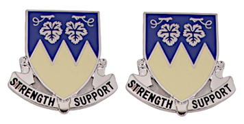Army crest - 13th Support Battalion Motto - Strength Support