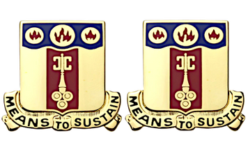 Army crest - 35th Support Battalion Motto - Means To Sustain