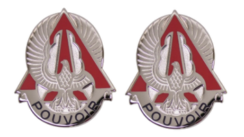 Army crest - 227th Aviation Battalion Motto -  Pouvoir