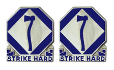 Army crest - 84th Division Training (U.S.A.R) Motto - Strike Hard