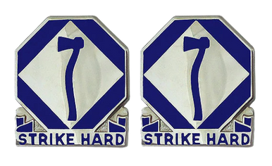 Army crest - 84th Division Training (U.S.A.R) Motto - Strike Hard