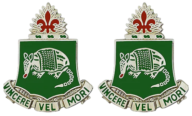 Army crest - 35th Armor Regiment Motto -  VINCERE VEL MORI