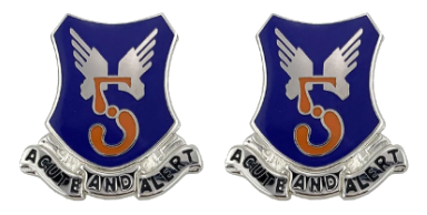 Army crest - 5th Aviation Battalion Motto - Acute and Alert