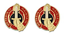 Army crest - 16th Ordnance Battalion  Motto  - We Train to Maintain