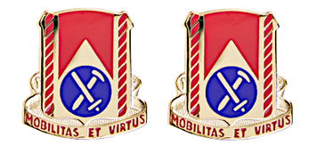 Army crest - 710th Support Battalion Motto - Mobilitas Et Virtus