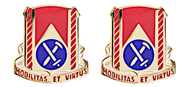 Army crest - 710th Support Battalion Motto - Mobilitas Et Virtus