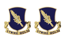 Army crest - 504th Infantry Regiment Motto - Strike Hold
