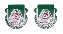 Army crest - 123rd Support Battalion Motto - Forging Onward