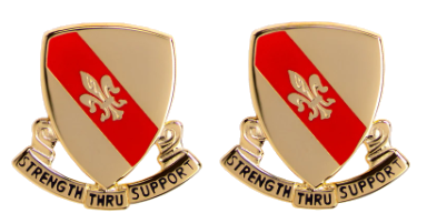 Army crest - 4th Support Battalion  Motto - Strength Through Support