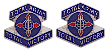 Army crest - Human Resources Command Motto - Total Army Total Victory