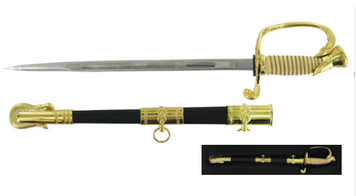 Navy Sword with Scabbard Letter Opener