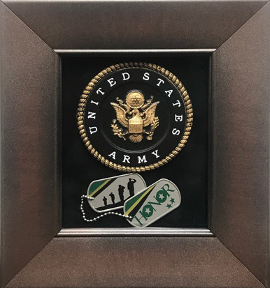 5" x 6"  U.S. Army Handmade-Hand Painted Medallion Frame