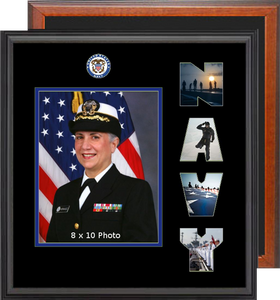 15" x 16" Navy Photo Font Frame