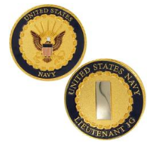 Navy Challenge Coin Lieutenant Junior Grade