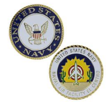 Navy Challenge Coin USN Naval Air Facility El Centro