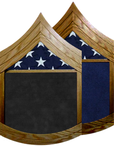 US Marine Corps E-7 Gunnery Sergeant Shadow Box w/ Flag