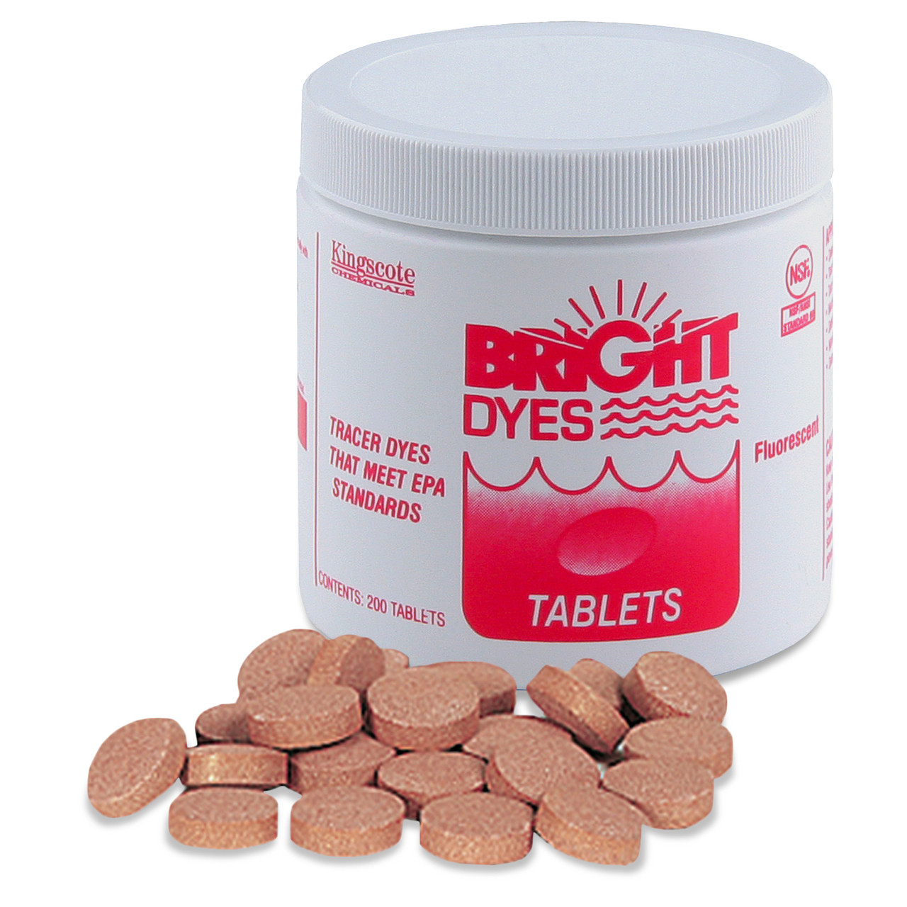 Bright Dyes Water Tracing Dye, Red, 200 Tablets - Performance