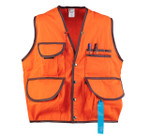 JIM-GEM® Pro 10-Pocket Cruiser Vest, 10.1 oz Cotton, Orn, XXL, 46-49 Chest