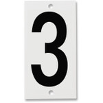 Fiberglass Number Plates for Stream Gauges, Number Plate 3