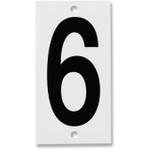 Fiberglass Number Plates for Stream Gauges, Number Plate 6