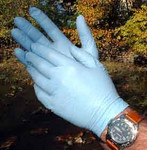Disposable/Single Use Gloves Material: Nitrile Grade: Blue, Med, 100/pak