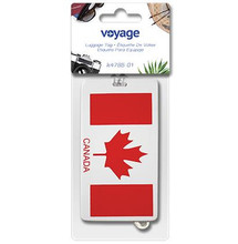 LUGGAGE TAG VOYAGE CANADA FLAG