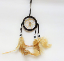 DREAM CATCHER 2" BEADS & FEATHERS