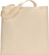 CLOTH BAG W HANDLE NATURAL 12" X 12"