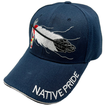 NATIVE PRIDE HAT - FEATHER - NAVY