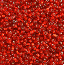 CZECH SEED BEAD SIZE 10 SL LT RED 22g VIAL