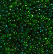 CZECH SEED BEAD SIZE 10 SEAGREEN MIX LUSTER  22g VIAL