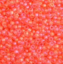 CZECH SEED BEAD SIZE 10 TR SALMON PINK RBW 22g VIAL