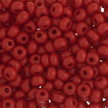 CZECH SEED BEAD SIZE 6 MD. DARK RED 22g VIAL