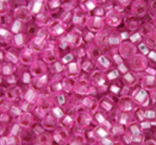 CZECH SEED BEAD SIZE 6 S/L DYED ROSE 22g VIAL