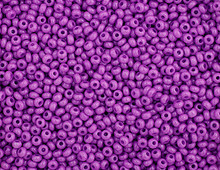 CZECH SEEDBEAD SIZE 10 OPAQUE DYED VIOLET 22g VIAL