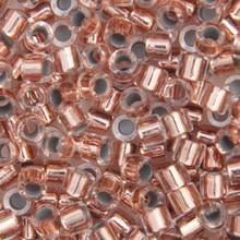 DELICA BEADS SIZE 11 RD COPPER CRYSTAL LINED 5.2 G VIAL MIYUK