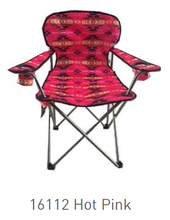 LAWN CHAIR MED PINK SOUTHWEST 260LBS (#16112-1606)